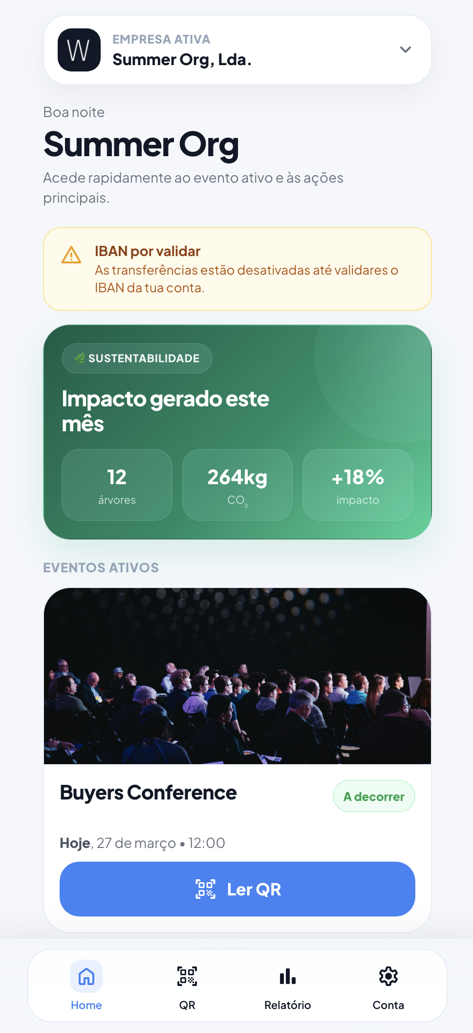 Access the active event and key actions in seconds.